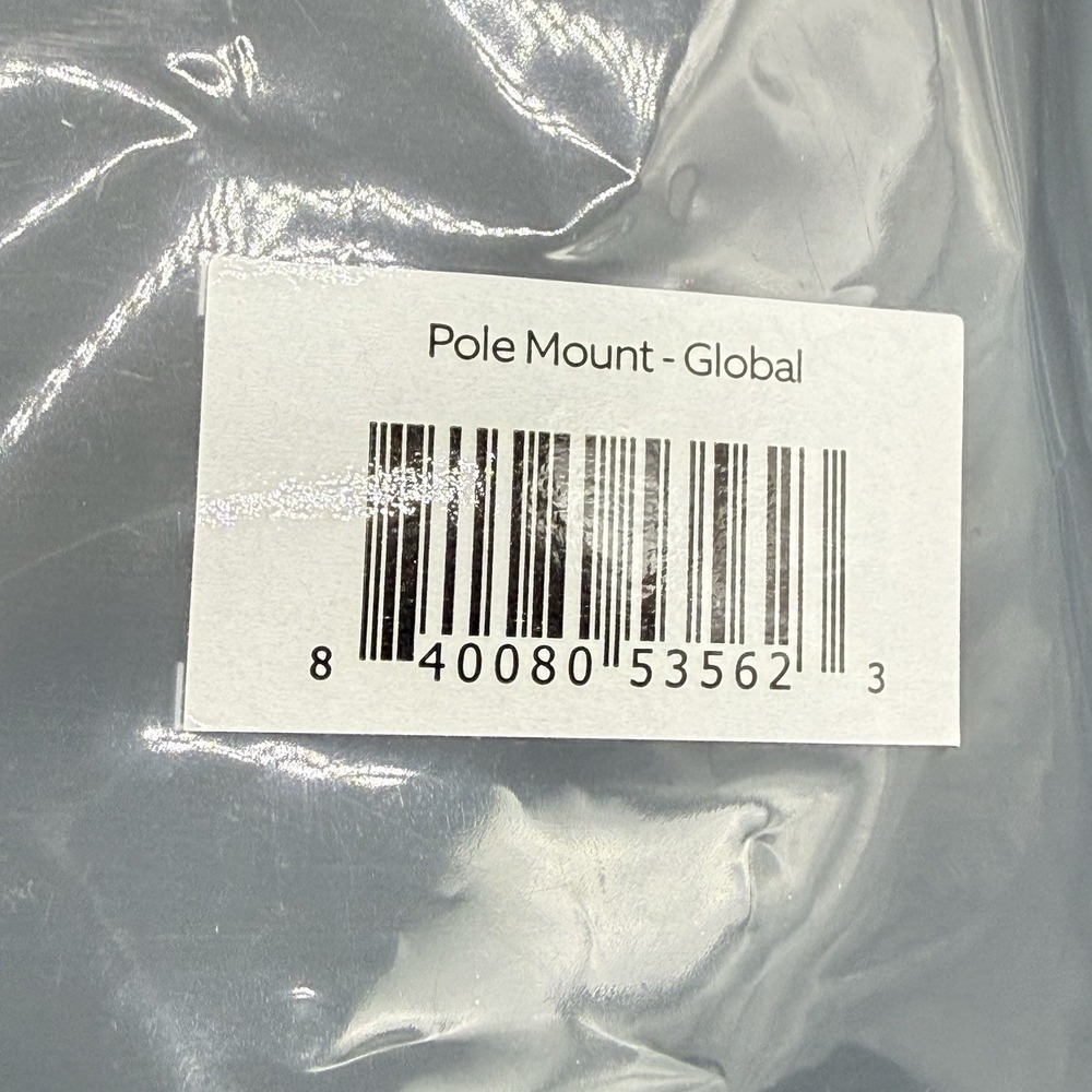 Ring Pole Mount Global for Spotlight Cam & Stick Up Cam White OEM Open Box New - Picture 3 of 13